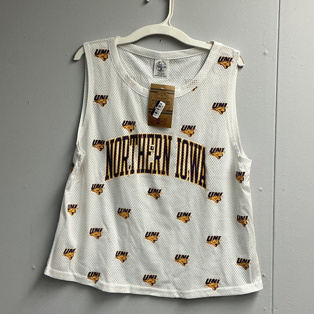 Rivalry Threads Women's White and Gold Mesh Jersey